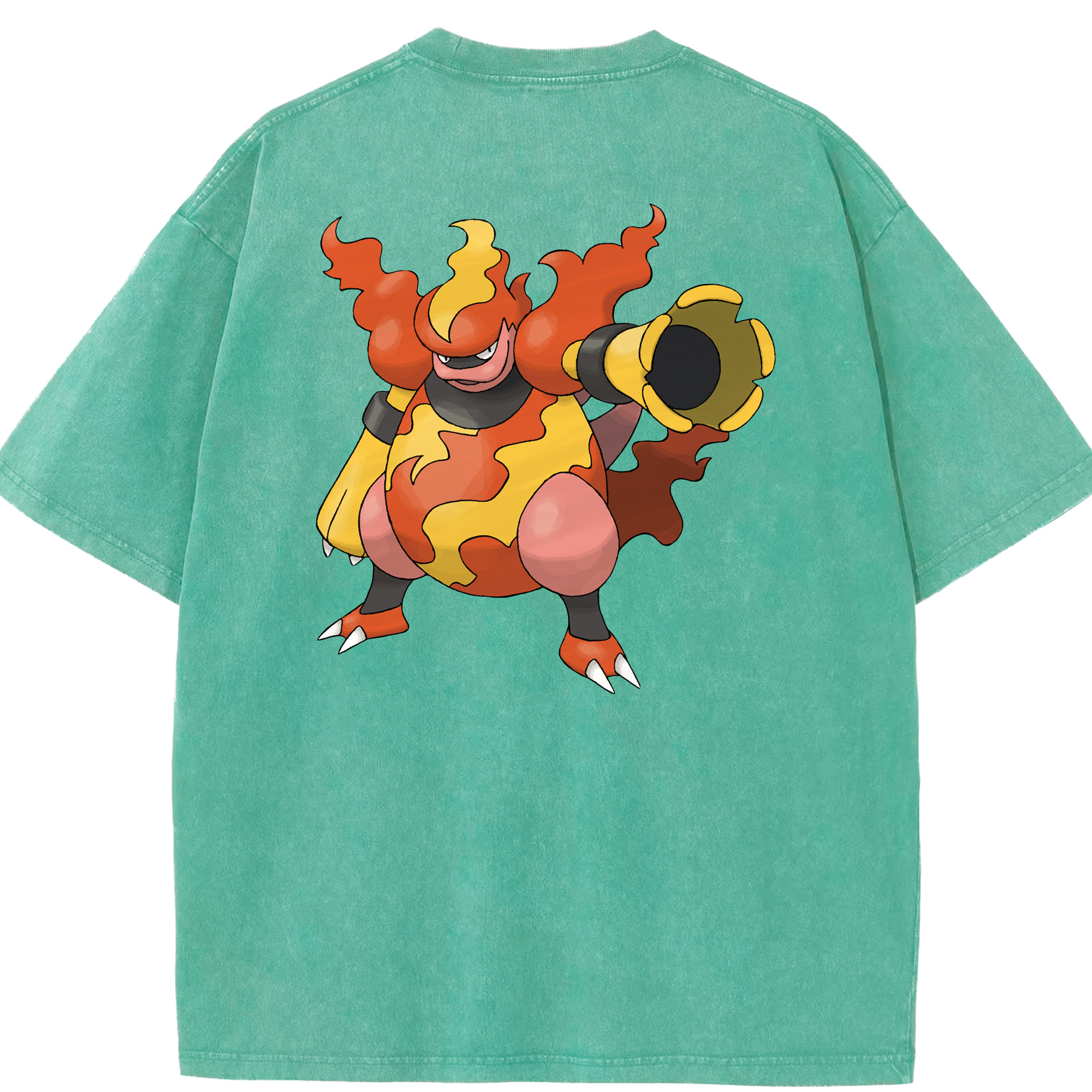 （画像用） ポケットモンスター Pokémon 綿100% ヴィンテージ風 半袖Tシャツ（背面プリント）
